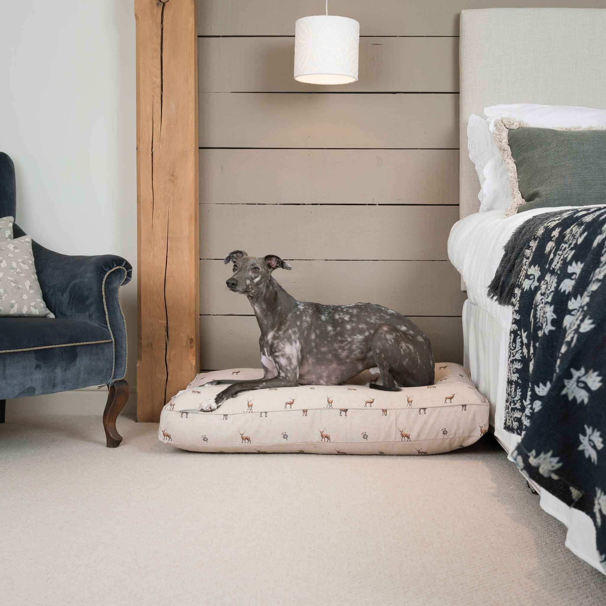Dog Cushion in Woodland Stag by Lords & Labradors