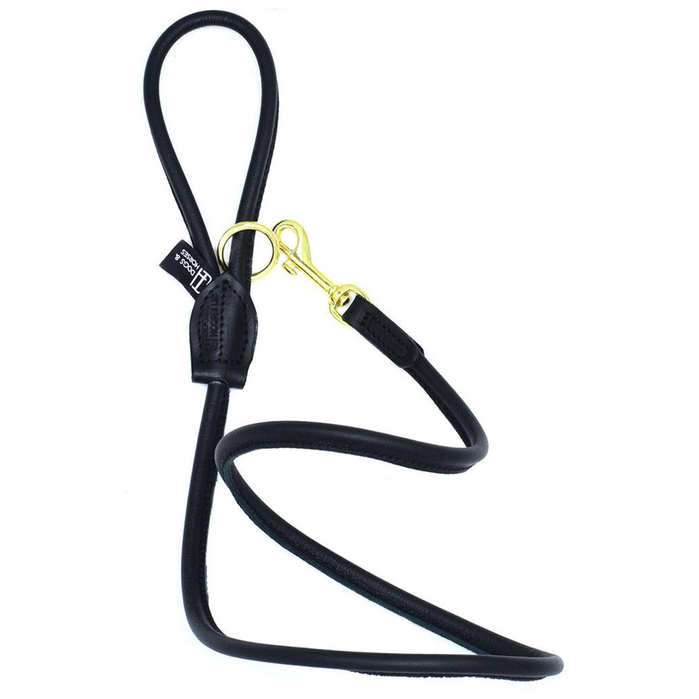 Dogs & Horses Narrow Rolled Leather Lead