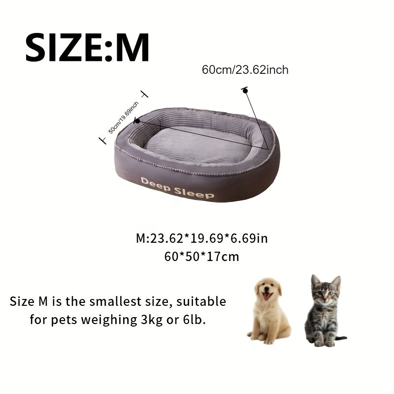 XXXL Pet Nest Mat for Medium & Large Dogs - Detachable & Washable Dog Bed with Plush Comfort, Durable Gray & White Design, Easy-Clean Indoor/Outdoor Dog Bedding, Extra Large Dog Bed, Textured Surface, Removable Cover, Petfriendly Home, Petsafe Materials,