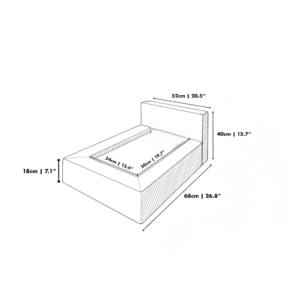 Luxury Style Dog Bed Pet Nest Pet Sofa Furniture, Without Pillows and Nest Cushion, Removable Plush Dog Bed Warm and Removable Washable, Suitable for Cats, Small Dogs, Toy Dogs, Small Pets, Four Seasons Us