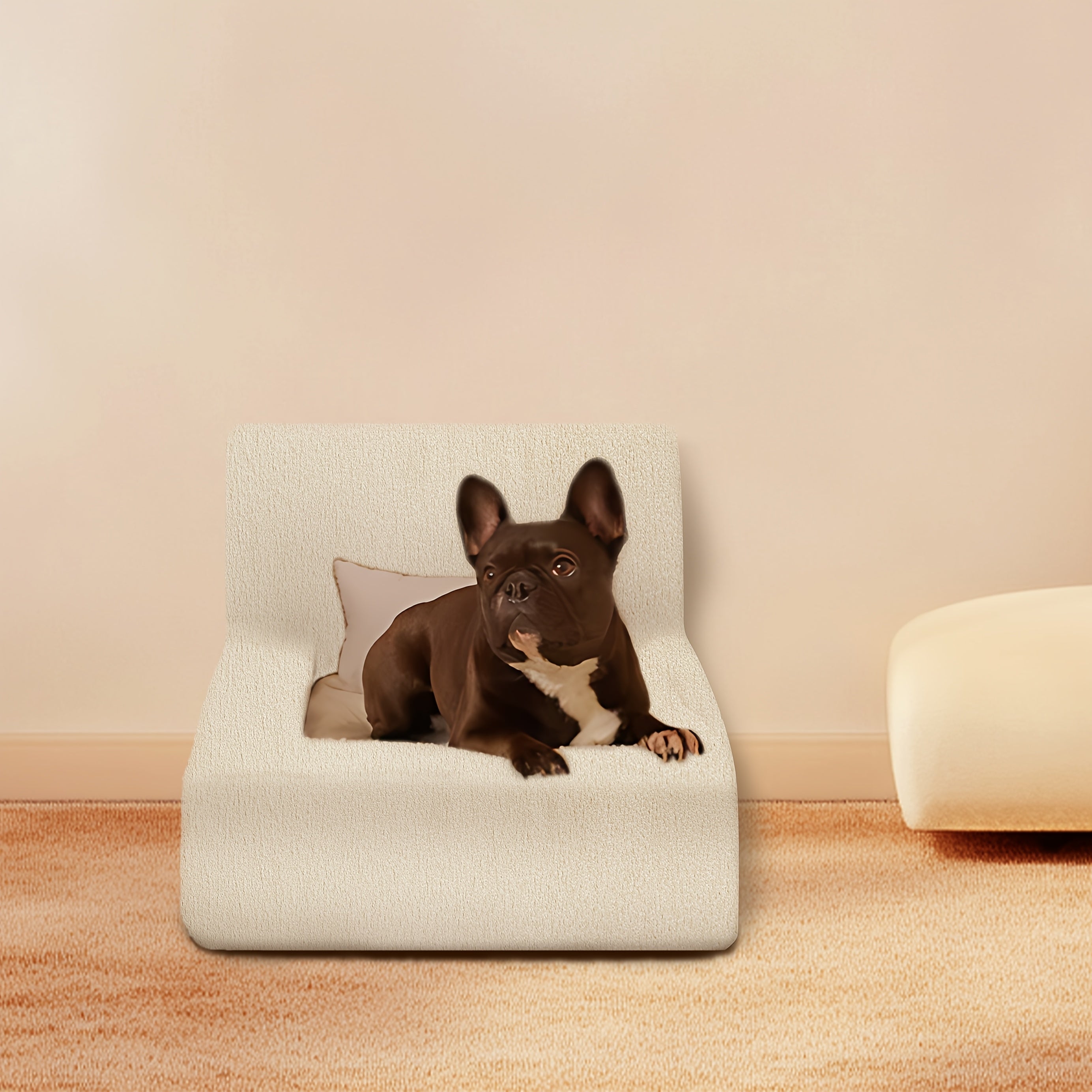 Luxury Style Dog Bed Pet Nest Pet Sofa Furniture, Without Pillows and Nest Cushion, Removable Plush Dog Bed Warm and Removable Washable, Suitable for Cats, Small Dogs, Toy Dogs, Small Pets, Four Seasons Us