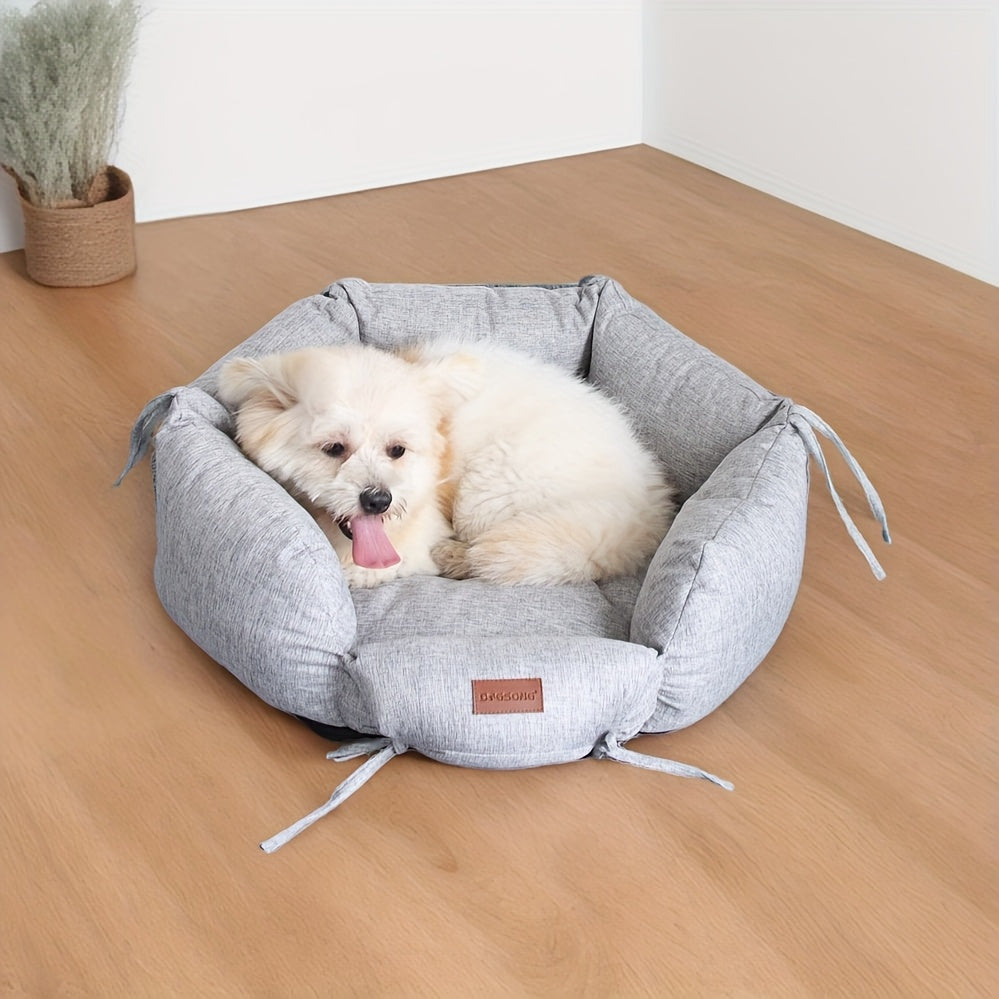 Removable and Washable Dog Bed for Small and Medium Dogs and Cats - Comfortable and Durable Pet Bed