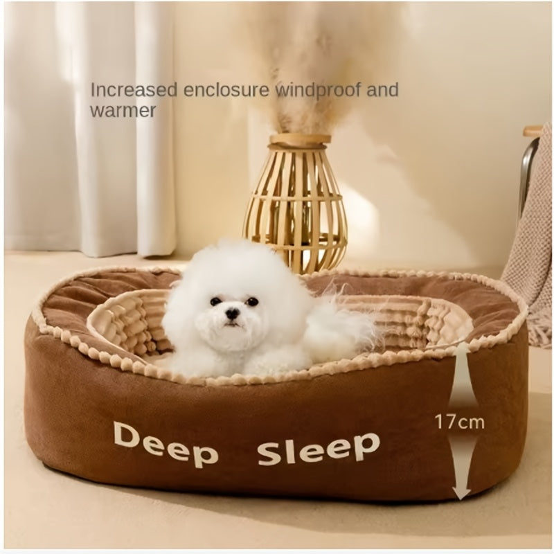XXXL Pet Nest Mat for Medium & Large Dogs - Detachable & Washable Dog Bed with Plush Comfort, Durable Gray & White Design, Easy-Clean Indoor/Outdoor Dog Bedding, Extra Large Dog Bed, Textured Surface, Removable Cover, Petfriendly Home, Petsafe Materials,