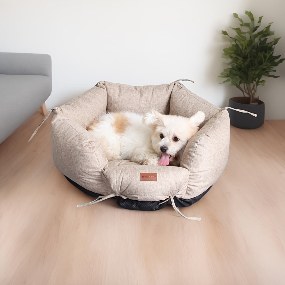 Removable and Washable Dog Bed for Small and Medium Dogs and Cats - Comfortable and Durable Pet Bed