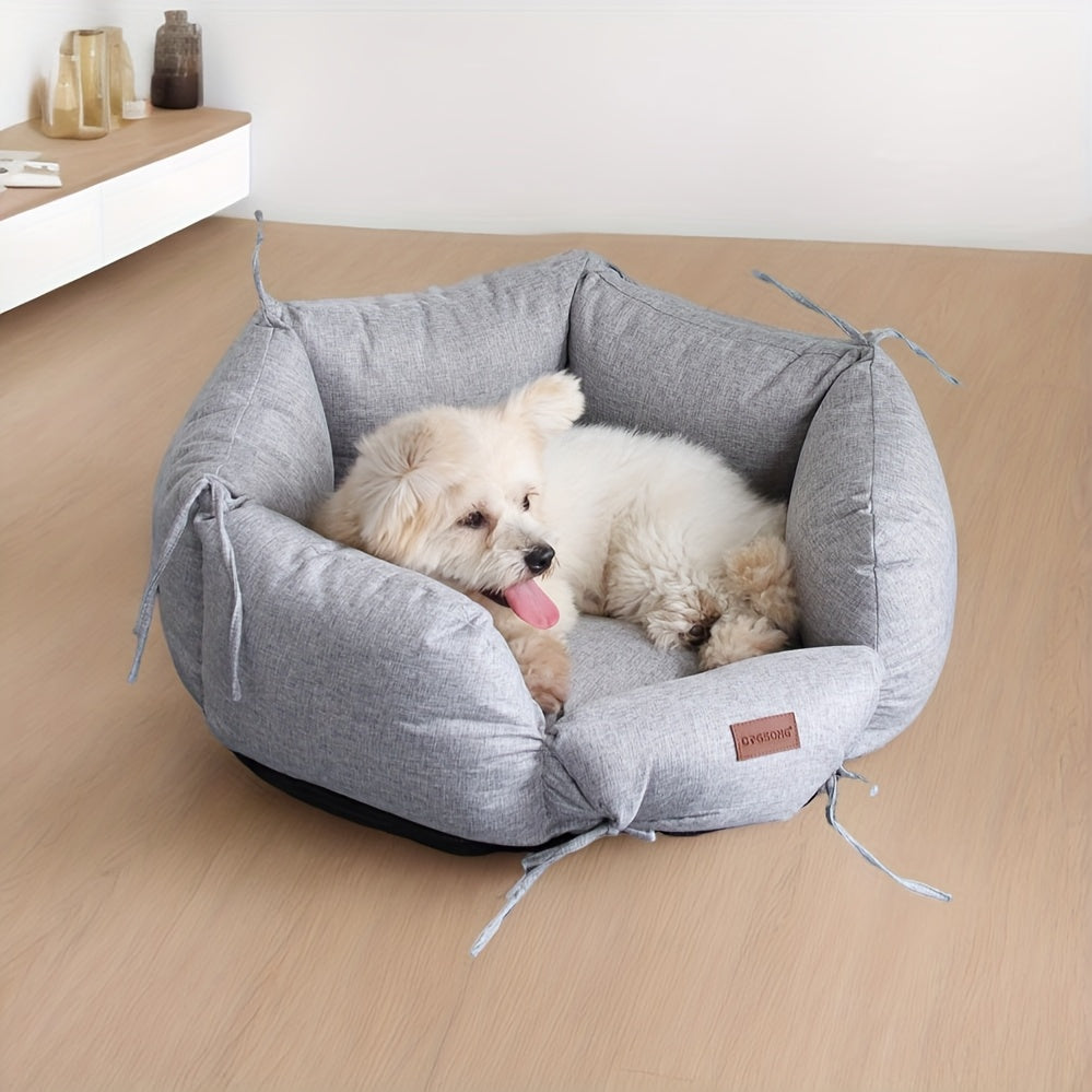 Removable and Washable Dog Bed for Small and Medium Dogs and Cats - Comfortable and Durable Pet Bed