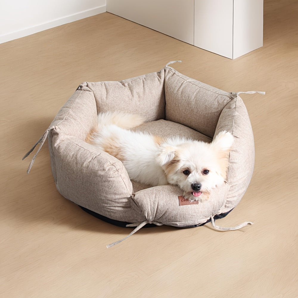 Removable and Washable Dog Bed for Small and Medium Dogs and Cats - Comfortable and Durable Pet Bed