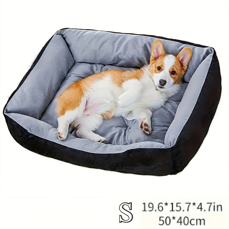 Orthopedic Plush Dog Bed for All Seasons - High Rebound, Comfortable Support, White PP Filled, Ideal for Small to Large Breeds, Durable & Easy-Clean Design, No Assembly Required, Pet Bed for Dogs, Pet Comfort, Modern Pet Furniture, Highrebound Material,