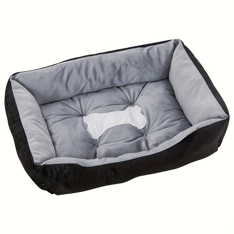 Orthopedic Plush Dog Bed for All Seasons - High Rebound, Comfortable Support, White PP Filled, Ideal for Small to Large Breeds, Durable & Easy-Clean Design, No Assembly Required, Pet Bed for Dogs, Pet Comfort, Modern Pet Furniture, Highrebound Material,