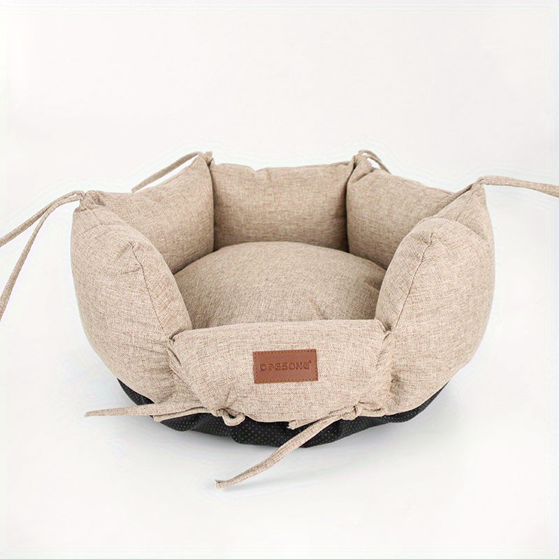 Removable and Washable Dog Bed for Small and Medium Dogs and Cats - Comfortable and Durable Pet Bed