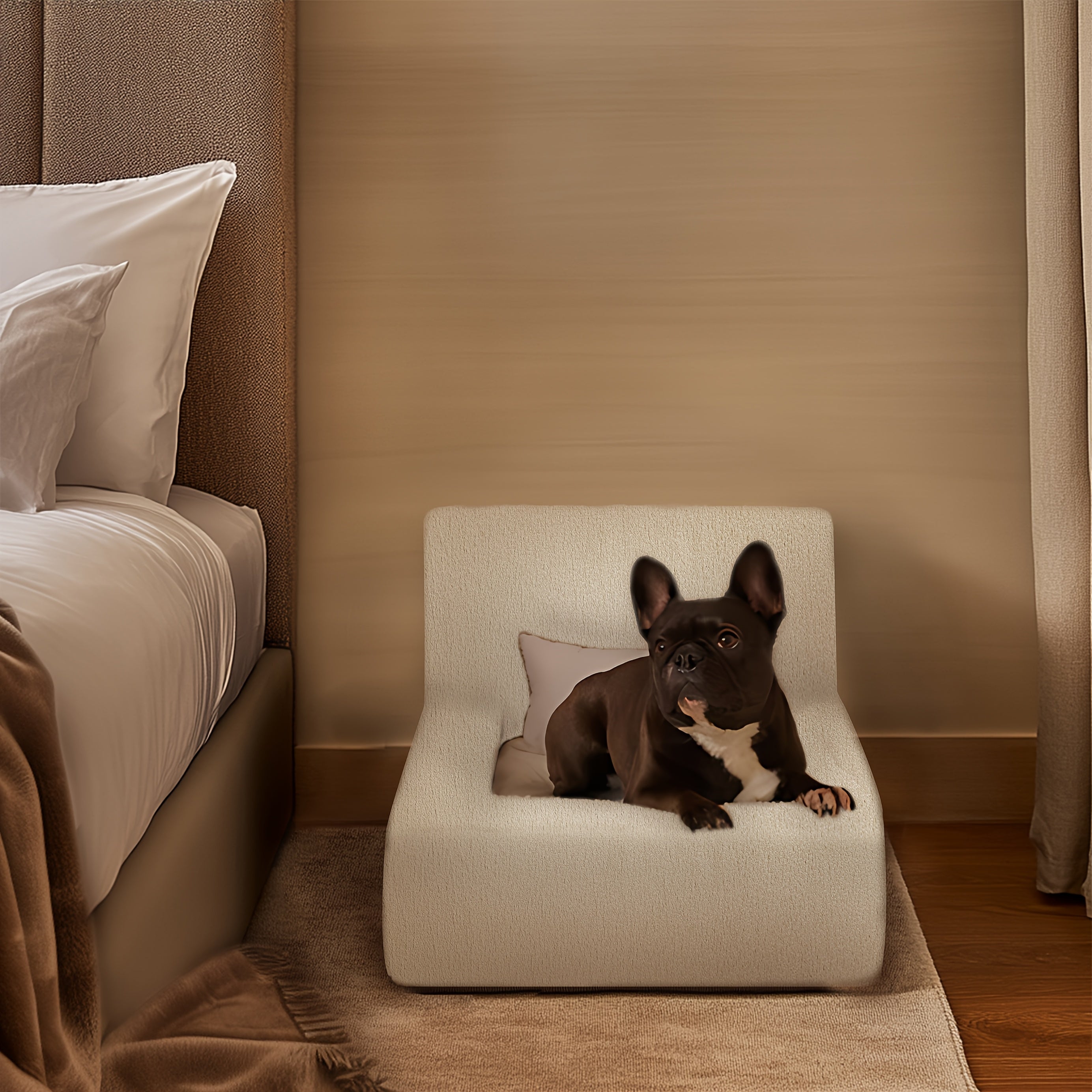 Luxury Style Dog Bed Pet Nest Pet Sofa Furniture, Without Pillows and Nest Cushion, Removable Plush Dog Bed Warm and Removable Washable, Suitable for Cats, Small Dogs, Toy Dogs, Small Pets, Four Seasons Us