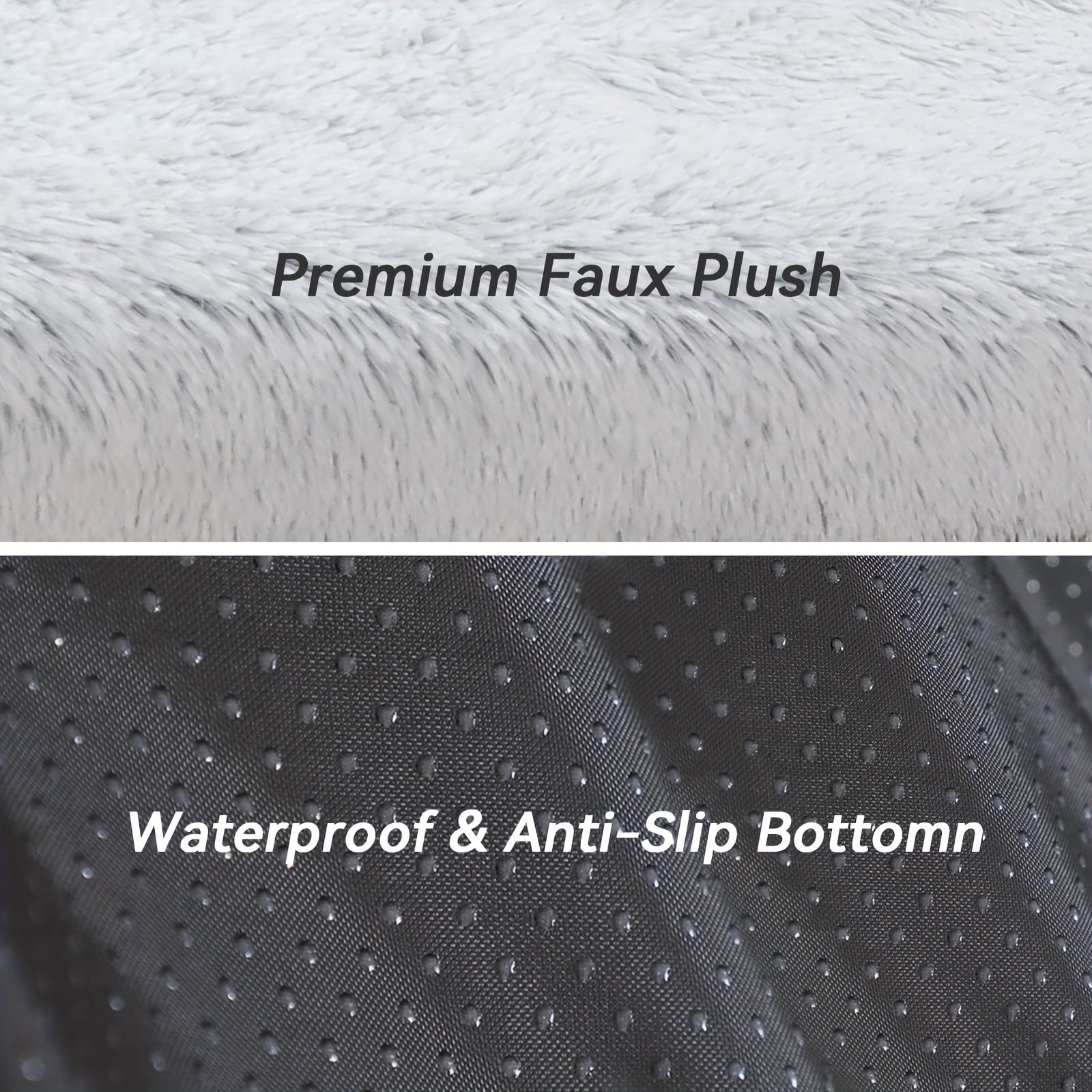 Large Plush Folding Pet Bed For Dogs And Cats - Anti-Slip Base, Cozy Winter Mattress, Soft Polyester, Fits Toy, Small, Medium, Large Breeds